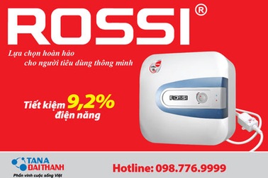 Bình nước nóng Rossi – Bước đột phá trong công nghệ tạo ra nguồn nước nóng