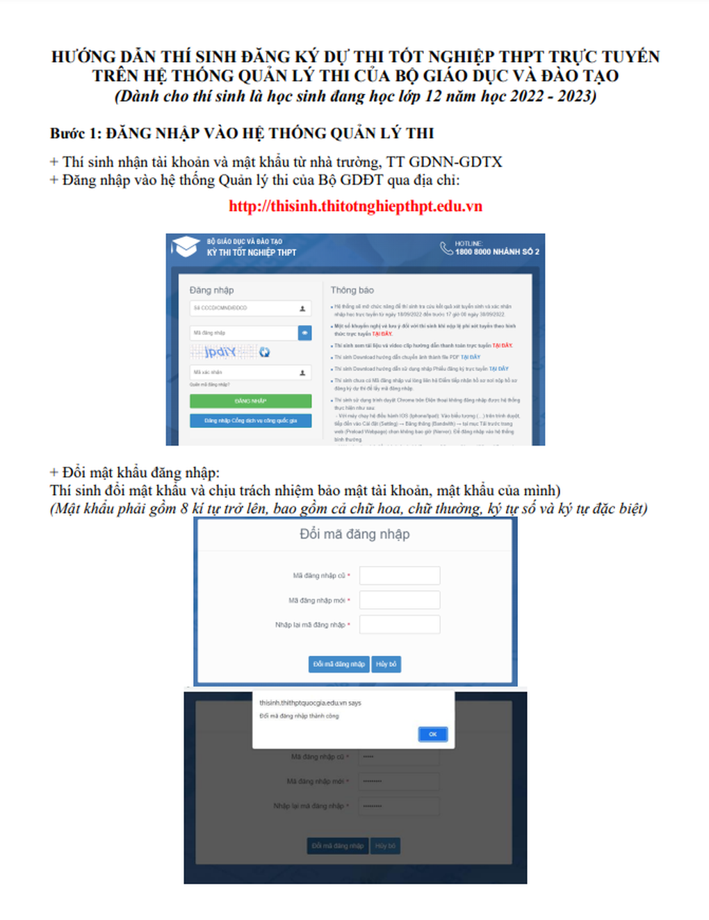 Hướng dẫn chi tiết các bước đăng ký thi tốt nghiệp THPT trực tuyến - 1 Hướng dẫn chi tiết các bước đăng ký thi tốt nghiệp THPT trực tuyến - 1