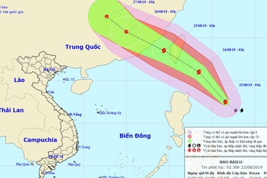 Bão Bailu gần Biển Đông sẽ tiếp tục mạnh lên