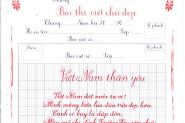 Thầy giáo viết chữ đẹp đến khó tin