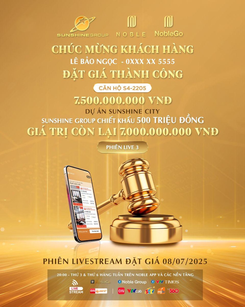 Phiên livestream NobleGo: Khách chốt căn hộ thấp hơn 2 tỷ đồng so với giá thị trường - 1 Phiên livestream NobleGo: Khách chốt căn hộ thấp hơn 2 tỷ đồng so với giá thị trường - 1
