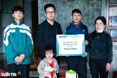 Gần 60 triệu đồng đến với ông bố bệnh hiểm nghèo, lo 2 con phải bỏ học