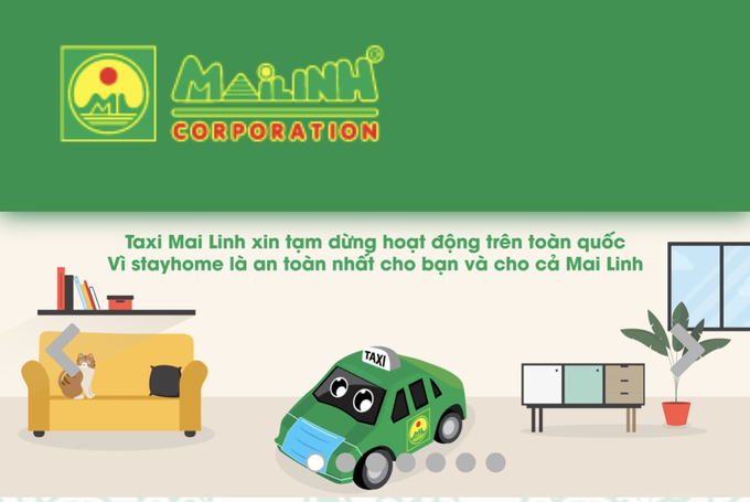 Grab, be, Mai Linh Taxi đồng loạt phát thông báo dừng vận chuyển khách, các dịch vụ giao đồ ăn, giao hàng vẫn được duy trì - Ảnh 1. Grab, be, Mai Linh Taxi đồng loạt phát thông báo dừng vận chuyển khách, các dịch vụ giao đồ ăn, giao hàng vẫn được duy trì - Ảnh 1.