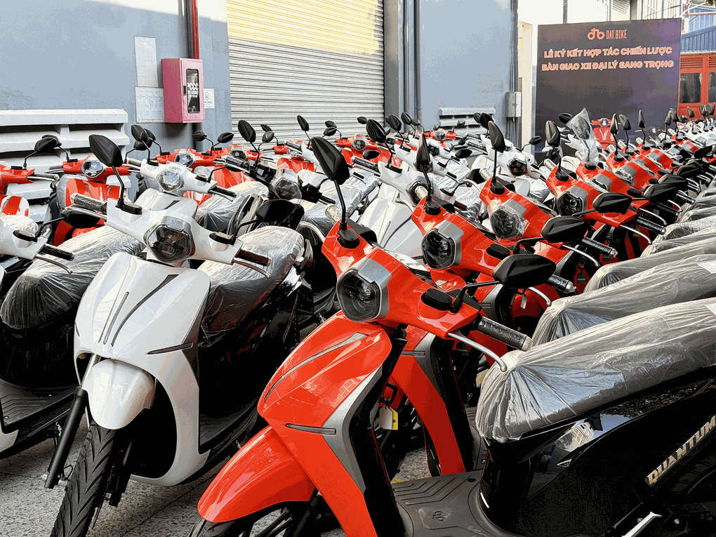 Dat Bike bàn giao 100 xe máy điện Quantum cho đại lý Sang Trọng - 1 Dat Bike bàn giao 100 xe máy điện Quantum cho đại lý Sang Trọng - 1