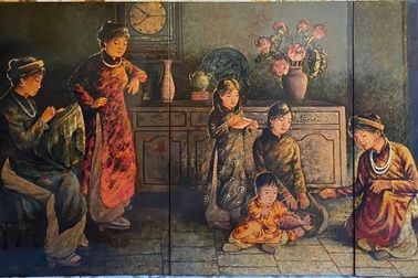 Thiếu nữ xưa trong tranh của họa sĩ Nguyễn Thanh Hải