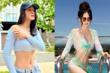 Siêu mẫu Anh Thư tuổi 40: Vóc dáng nóng bỏng, cơ bụng "mê hoặc"