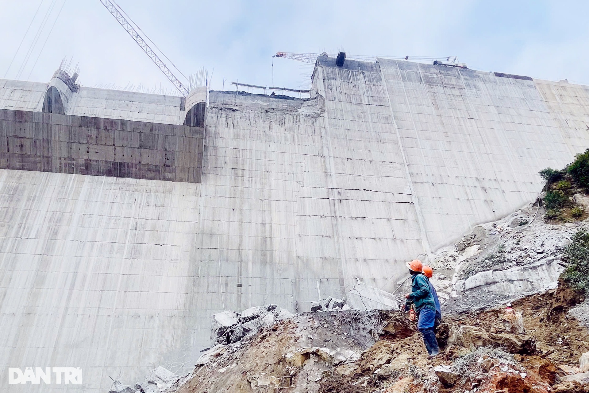 Hiện trạng công trình Thủy điện Đăk Mi 1 nơi có 5 người gặp nạn - 2 Hiện trạng công trình Thủy điện Đăk Mi 1 nơi có 5 người gặp nạn - 2