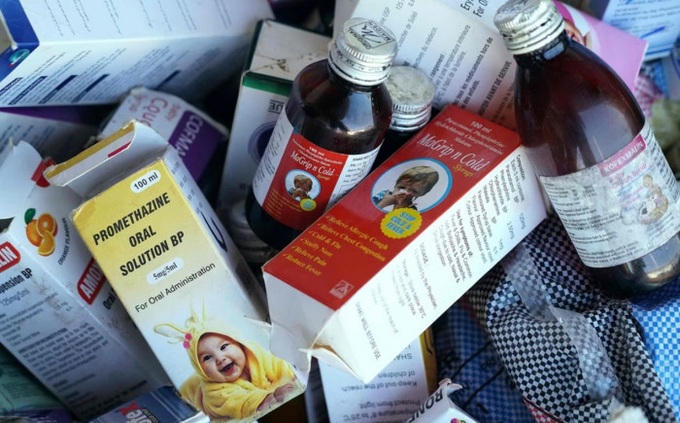 Giới chức y tế Ấn Độ yêu cầu công ty dược phẩm Maiden Pharmaceuticals ngừng sản xuất siro ho.