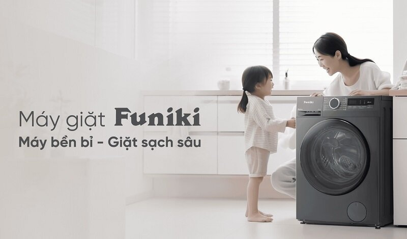 Máy giặt Funiki 12.5 kg HWM F8125ADG giá chỉ 5.7 triệu đồng, thiết kế và chất lượng cực tốt!