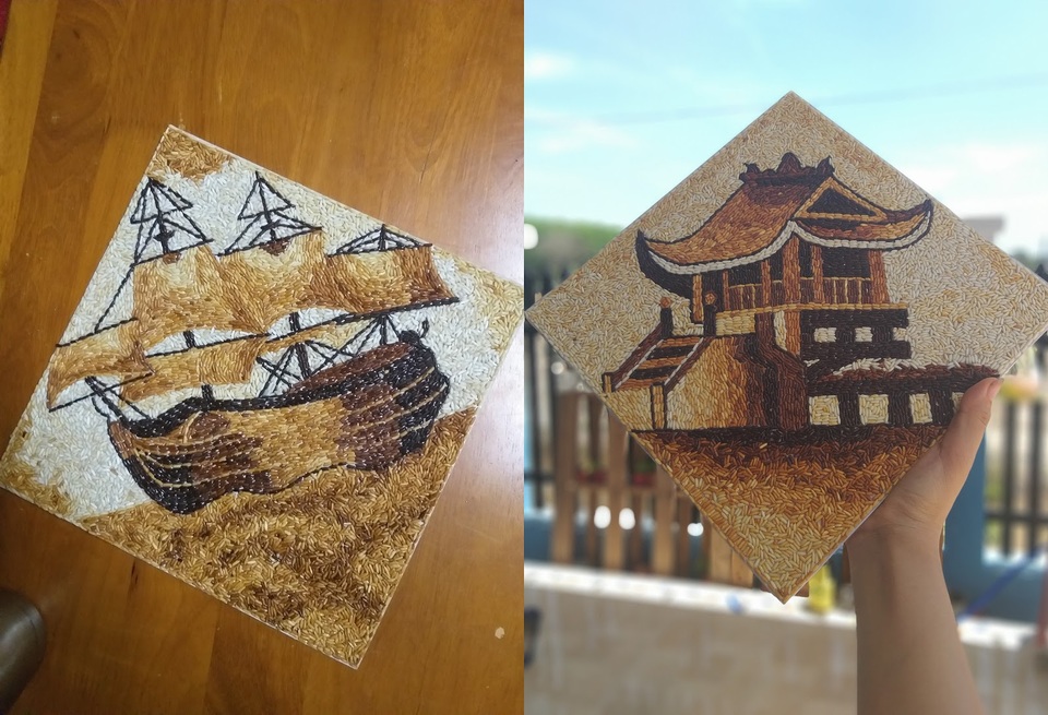 Những bức tranh nghệ thuật được thổi hồn từ gạo - 2 Những bức tranh nghệ thuật được thổi hồn từ gạo - 2