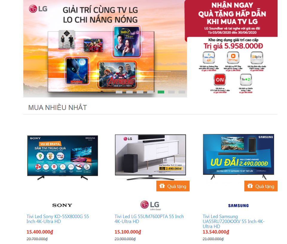 Thị trường TV đua nhau giảm giá trong tháng 6 - 2 Thị trường TV đua nhau giảm giá trong tháng 6 - 2