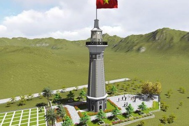 Dựng cột cờ Tổ quốc ở "nơi con sông Hồng chảy vào đất Việt"