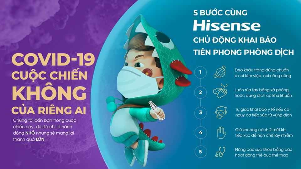 Hisense Việt Nam chủ động phòng dịch hiệu quả - 1 Hisense Việt Nam chủ động phòng dịch hiệu quả - 1