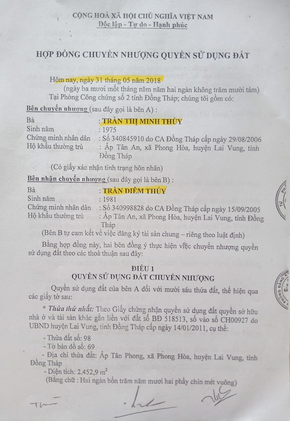 Đồng Tháp: Chuyển 16 thửa đất trong 1 ngày… nhanh bất thường! - 1 Đồng Tháp: Chuyển 16 thửa đất trong 1 ngày… nhanh bất thường! - 1