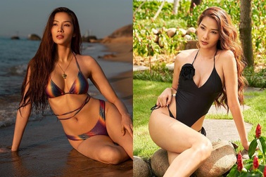Á hậu Hoàng Thùy ngày càng thích diện bikini khoe dáng nóng bỏng