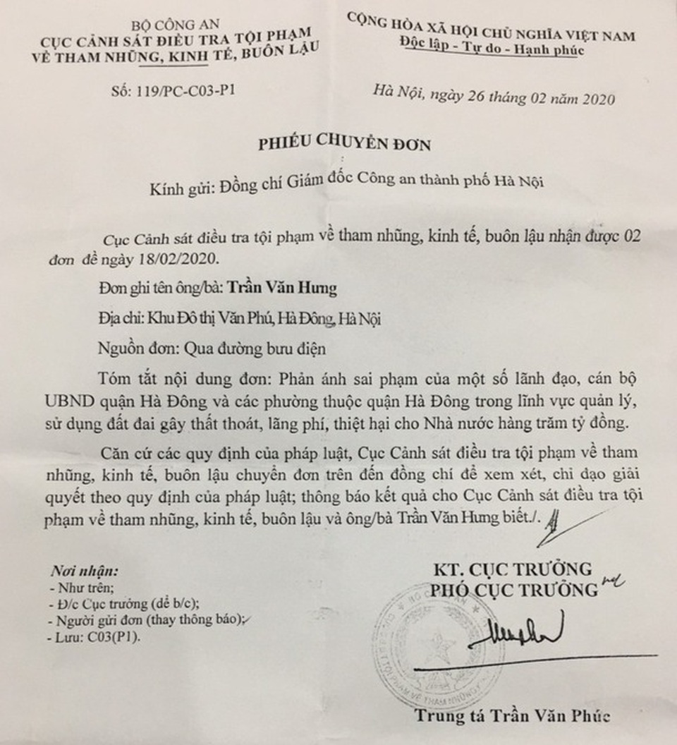 Bí thư Hà Nội chỉ đạo làm rõ khiếu kiện của người dân tại quận Hà Đông - 1 Bí thư Hà Nội chỉ đạo làm rõ khiếu kiện của người dân tại quận Hà Đông - 1
