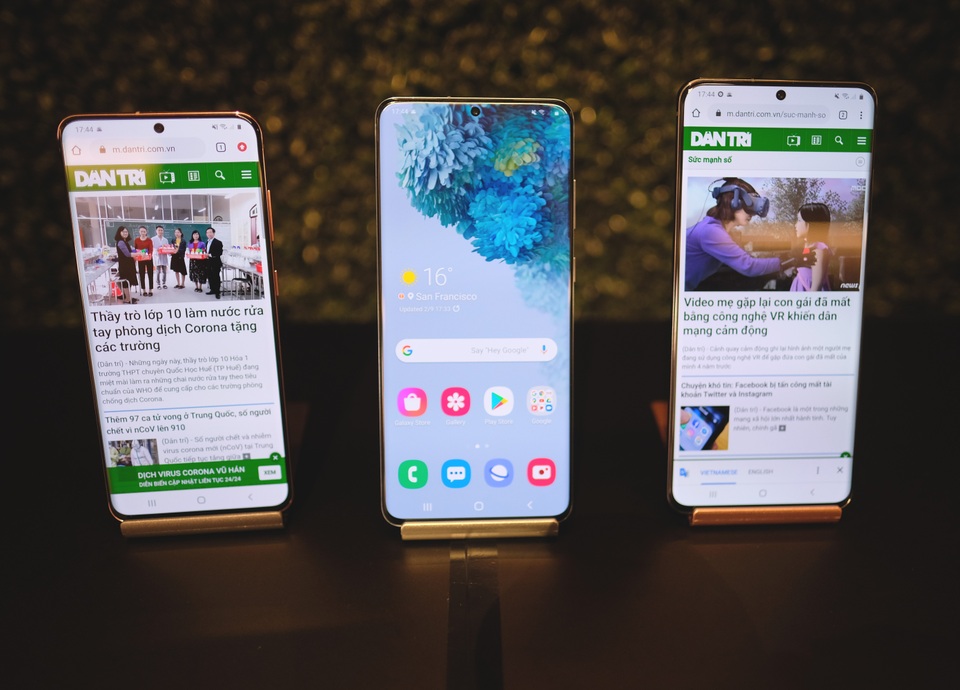 Đọ cấu hình bộ ba Galaxy S20 cùng loạt smartphone cao cấp - 1 Đọ cấu hình bộ ba Galaxy S20 cùng loạt smartphone cao cấp - 1