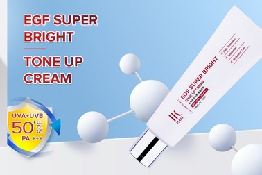 Bảo vệ da với kem chống nắng Haki EGF Super Bright Tone Up Cream