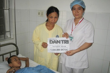 Cháu Thành vẫn chưa thể ghép da được