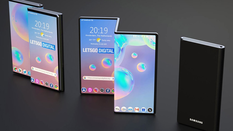 Samsung tự tin có thể làm smartphone 3 màn hình gập - 1