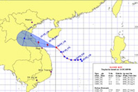 Áp thấp nhiệt đới mạnh lên thành bão số 5