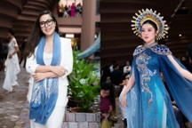 Hoa hậu Ngô Phương Lan giản dị, Á hậu Huyền My mặc áo dài ấn tượng