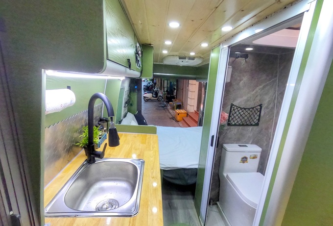 Gia đình Hà Nội chi 120 triệu cải tạo xe thành nhà di động đi xuyên Việt - 5 Gia đình Hà Nội chi 120 triệu cải tạo xe thành nhà di động đi xuyên Việt - 5