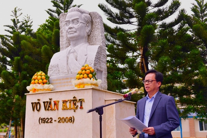 Ông Nguyễn Văn Hội - Chủ tịch HĐQT BSR phát biểu tri ân cố Thủ tướng Võ Văn Kiệt.