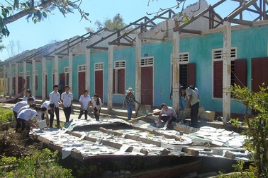 Quảng Bình: Khởi công ngôi trường sắp sập sau bão số 10