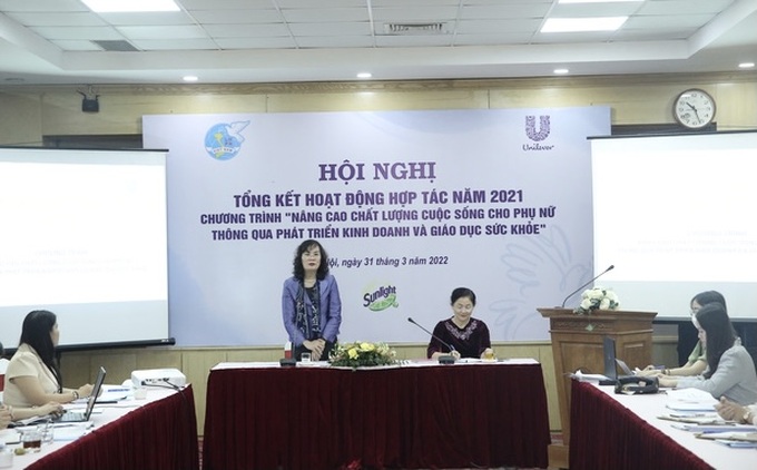 Trưởng Ban Gia đình Xã hội Trương Thị Thu Thủy phát biểu tại Hội nghị.