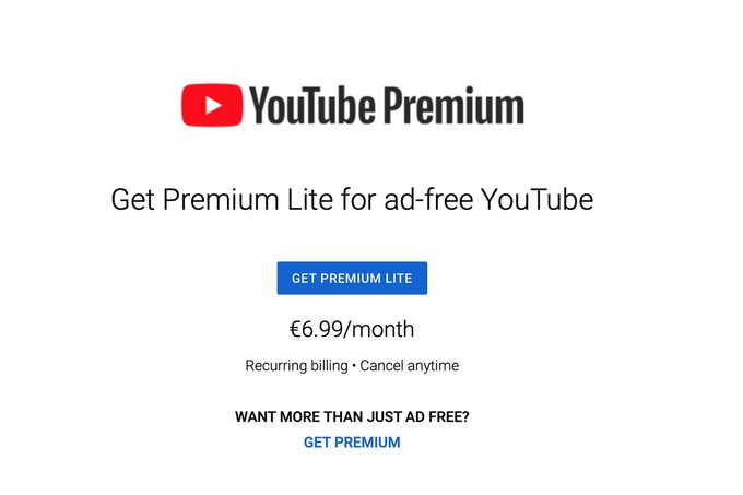 Youtube thử nghiệm gói Premium Lite: Chặn quảng cáo Youtube giá rẻ - Ảnh 1.