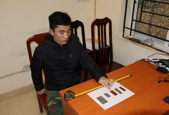 Huyên tại cơ quan điều tra. Ảnh: Công an cung cấp