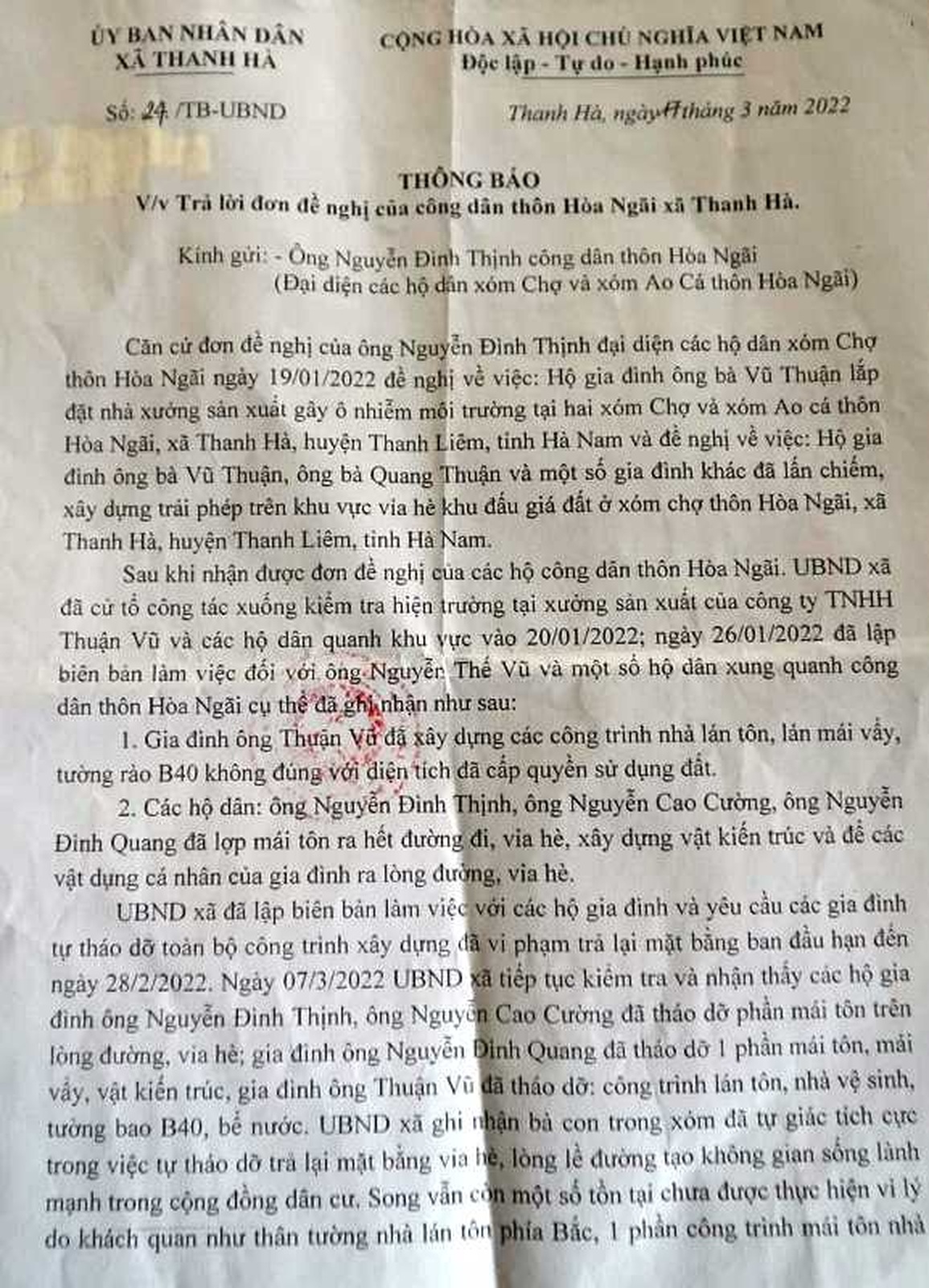 Xưởng cắt vải laser bị tố gây ô nhiễm, dân cầu cứu chính quyền - 2 Xưởng cắt vải laser bị tố gây ô nhiễm, dân cầu cứu chính quyền - 2