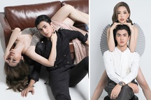 Á hậu Phương Nga tạo dáng táo bạo bên bạn trai Bình An