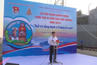 Lễ tiễn đoàn Hành trình tuổi trẻ vì biển đảo quê hương
