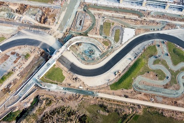 Hà Nội: Được trải thảm nhựa, đường đua F1 dần "hiện hình"