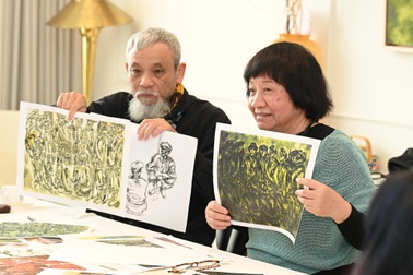 Chuyện đằng sau bức tranh vẽ Đại tướng Võ Nguyên Giáp vừa trở về Việt Nam