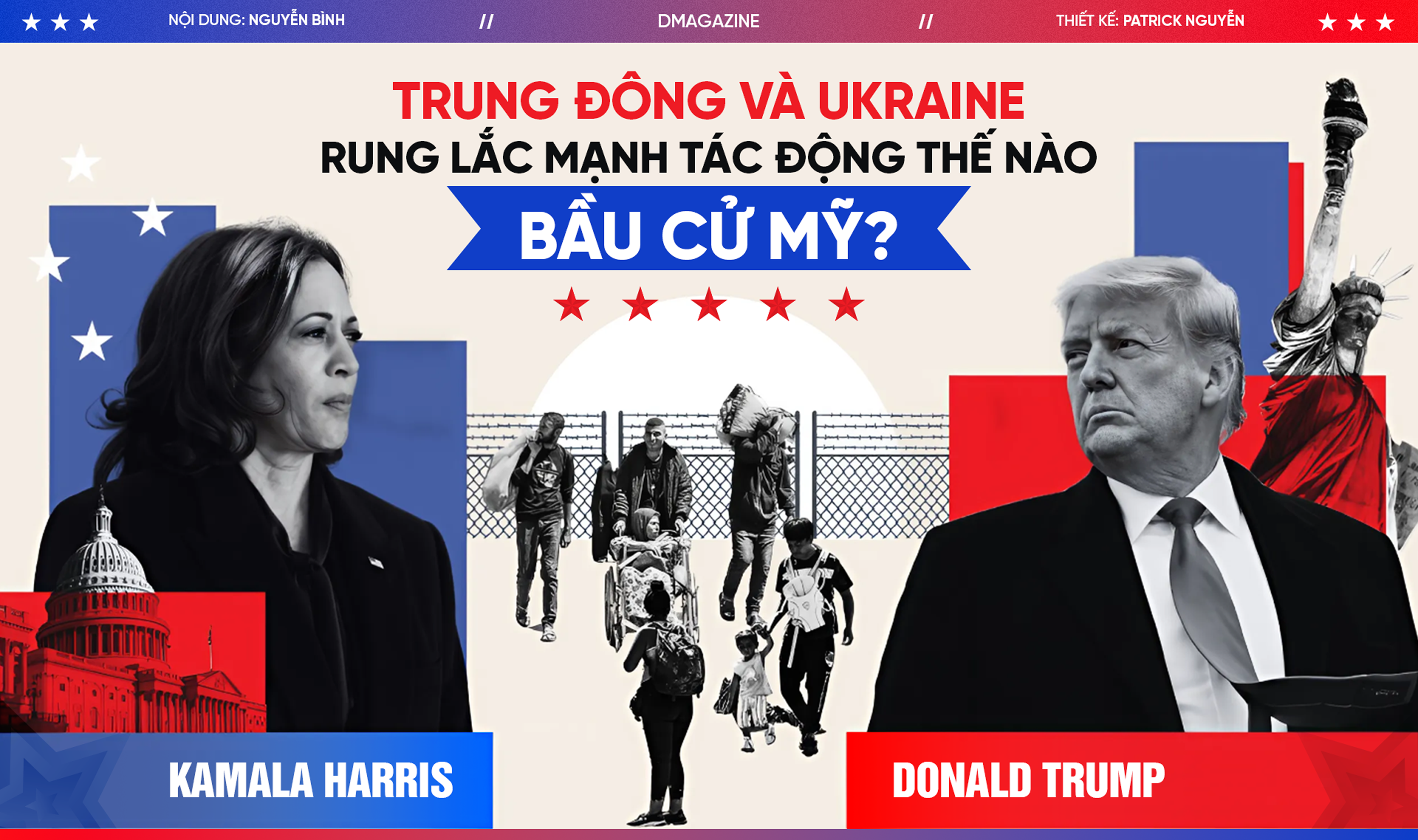 Trung Đông và Ukraine rung lắc mạnh tác động thế nào đến bầu cử Mỹ?