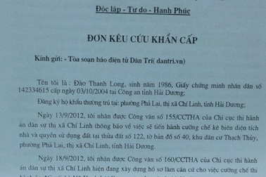 Công dân khốn đốn vì thị xã Chí Linh cấp sổ đỏ trái pháp luật