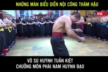 Màn biểu diễn nội công thâm hậu của chưởng môn phái Nam Huỳnh Đạo, Huỳnh Tuấn Kiệt
