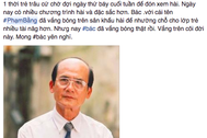 Cộng đồng mạng Việt một đêm nhớ về nghệ sĩ Phạm Bằng