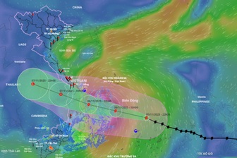 Dự kiến đêm nay bão Kalmaegi đổ bộ đất liền Đà Nẵng - Khánh Hòa