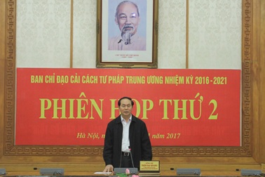 Ban Chỉ đạo cải cách tư pháp Trung ương họp phiên thứ 2