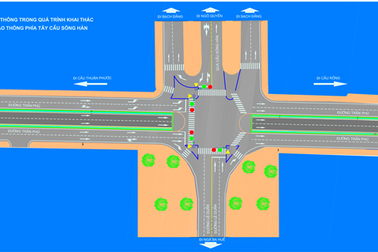 Lưu thông qua hầm chui phía Tây cầu sông Hàn như thế nào?