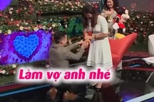 Cô gái chưa từng yêu ai được anh giám đốc quỳ gối cầu hôn trong show hẹn hò