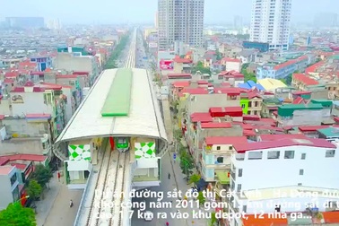 Hà Nội: Trải nghiệm các nhà ga tuyến đường sắt Cát Linh - Hà Đông từ camera bay