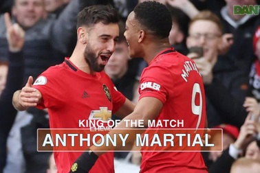 Thống kê trận Man Utd thắng 2-0 Man City