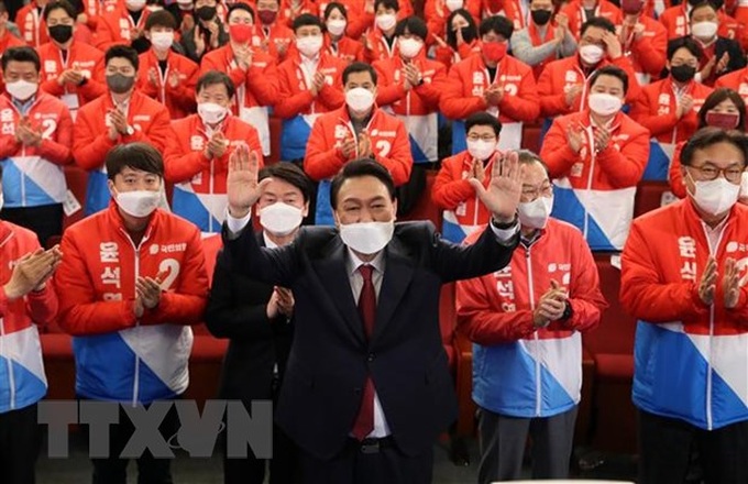 Ông Yoon Suk-yeol giành chiến thắng trong cuộc bầu cử Tổng thống Hàn Quốc lần thứ 20. Nguồn: TTXVN