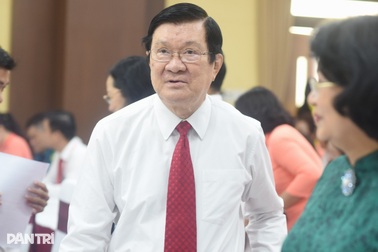 Nguyên Chủ tịch nước Trương Tấn Sang dự Đại hội Đảng bộ phường Tân Định