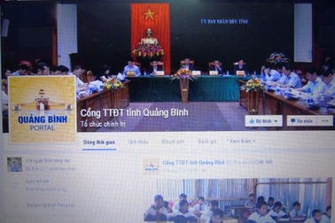 Quảng Bình: Chạy thử nghiệm cổng thông tin điện tử trên Facebook